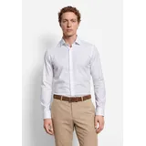 Olymp Businesshemd OLYMP No. Six super slim, Herren, Gr. 40, N-Gr, weiß, 64% Baumwolle, 27% Polyester, 9% Elasthan, Hemden,