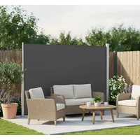 Songmics Seitenmarkise 160 x 300 cm Anthrazit Polyester