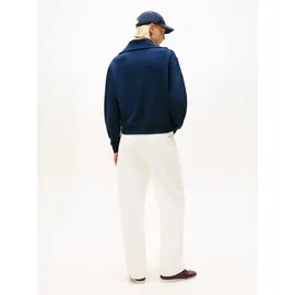 Tommy Hilfiger TH Script Half Zip Sweatshirt Night Navy L