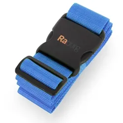 Raburg Koffergurt individuell verstellbar, 190cm × 5cm, Gepäckband ideal für Reisen, sorgt für Sicherheit & festen Halt beim Transport, Blau