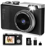 AKOFIC Kinderkamera, 2,4 Zoll 1080P HD Bildschirm Kamera Kinder mit 32GB Karte, Selfie Digitalkamera Kinder Fotoapparat Kinder Spielzeug für 3-12 Jahre Jungen Mädchen Geburtstag Weihnachten Geschenk