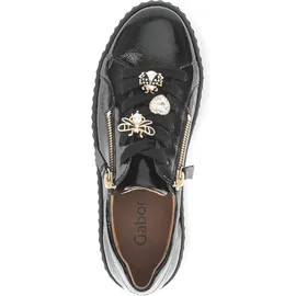 Gabor Sneaker Low Damen Schwarz/Gold 39