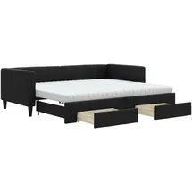 vidaXL Tagesbett 90 x 200 cm Schwarz
