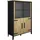 Gami Vitrine Cork 112 x 45 x 160 cm Schwarz
