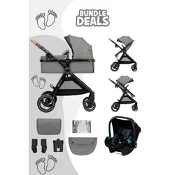 Kinderkraft Kinderwagen 3in1 Esme / Kombikinderwagen, Kinderkraft: Moonlight Grey