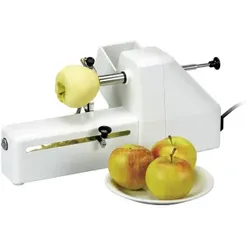 SCHNEIDER Apfelschäl- und Teilmaschine, Maschine schält, entkernt und schneidet den Apfel innerhalb 15 Sekunden, Kleines Modell