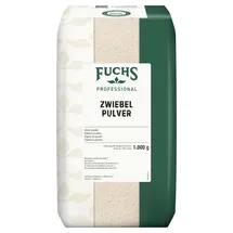 FUCHS Professional Zwiebelpulver | Schonend verarbeitet, zum Würzen von herzhaften Gerichten | Profi-Qualität für Großverbraucher und Gastronomie | 1 kg im recyclebaren Beutel
