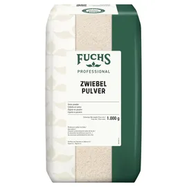 FUCHS Professional Zwiebelpulver | Schonend verarbeitet, zum Würzen von herzhaften Gerichten | Profi-Qualität für Großverbraucher und Gastronomie | 1 kg im recyclebaren Beutel