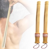 Holz-Massagestäbchen, Bambus-Massagestab für Rücken, Massage-Bambus-Sauna-Stab, 1/2 Stück Holztherapie-Massage-Körperwerkzeuge zur Entspannung der Muskeln