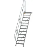 Günzburger MUNK Aluminium-Treppe Plattform 45° 12 Stufen