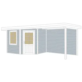 Weka Designhaus 213 Plus B 5,33 x 2,38 m grau