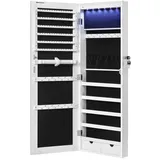 Hansiro Schmuckschrank, Weiß, Holzwerkstoff, 10x108x37 cm, Ordnen & Aufbewahren, Schmuckaufbewahrung