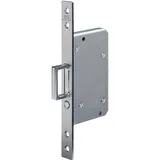 BKS Schiebetür-Einsteckschloss 0393 STA Silber 20/55 mm mit Springgriff und Auslöseknopf