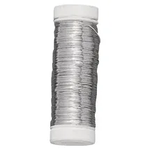 Rayher Silberdraht mit Kupferkern Basteldraht 0,25 mm 100 m