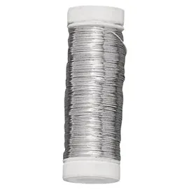 Rayher Silberdraht mit Kupferkern Basteldraht 0,25 mm 100 m