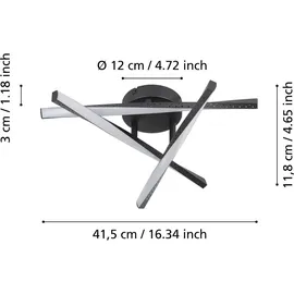 EGLO Adeje 1 LED schwarz und weiß