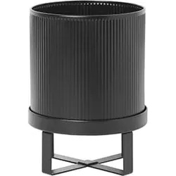 Bau Blumentopf klein schwarz