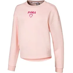 PUMA Kinder Sweatshirt Alpha Crew, ROSEWATER, 152