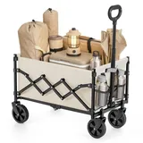 SONGMICS Kleiner Handwagen faltbar, Gartenwagen, kompakt, mit Griff