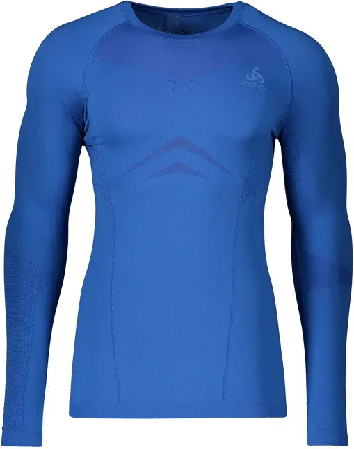 Odlo Performance Fundamentals Light L/S Crew Underwear Shirt Blau