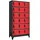 vidaXL Schließfachschrank Anthrazit und Rot 90x40x180 cm Stahl
