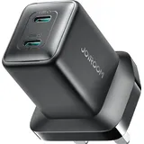 Joyroom JR-TCG17 45W 2 x USB-C Wandladegerät (UK-Stecker) – Schwarz