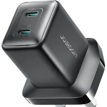 Joyroom JR-TCG17 45W 2 x USB-C Wandladegerät (UK-Stecker) – Schwarz