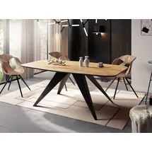 WFL GROUP Foster 180 x 76 x 90 cm ausziehbar braun