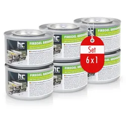 6x 200 g 200g  Brennpaste zum Warmhalten von Speisen