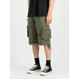 Alpha Industries Jet Cargo Shorts Dark Olive 34