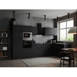 Respekta Winkelküche L-Form 340 x 172 cm grau