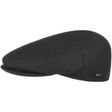 Lipodo Inglese Classic Flatcap Damen Herren Made in Italy Winter Herbst Schirmmütze schwarz 61 cm - 61
