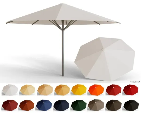 May Marktschirm Schattello 300cm Teleskop Tex-Poly ohne Volant