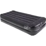 BESTWAY Velours-Single-Gästebett 97 x 191 cm - Schwarz