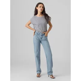 Vero Moda VMAVA Plain SS TOP Stripe GA JRS NOOS