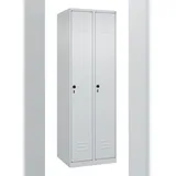 C+P Classic PLUS Garderobenschrank 60 x 50 x 185 cm grau