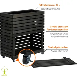 Dobar Rolla 72 x 32,5 x 78 cm Grau