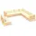 vidaXL Garten-Lounge-Set 9-tlg. creme Kiefer