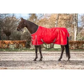 Equinate wasserdichte Regendecke Springfield mit Fleeceinnenfutter Rot
