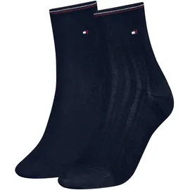 Tommy Hilfiger TH WOMEN SHORT SOCK 2P SHINE 2 Paar Blau 35-38