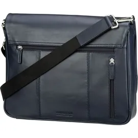 LEONHARD HEYDEN Montreal Messenger Leder 36 cm blau