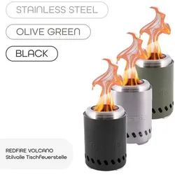 REDFIRE Volcano Feuerstelle | Stilvolle Feuerstelle für Garten & Outdoor
