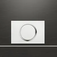 MEPA Zero Betätigungsplatte 421857 Glas weiß, für teileingelassene Montage