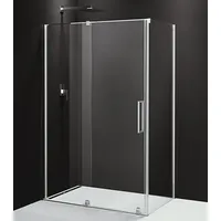 Polysan s.r.o. Komplettdusche ROLLS Rechteckige Duschkabine 1300x800 mm, L/R Variante, Klarglas, BxT: 130x80 cm, Polysan-RL1315RL3215-SET