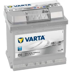 VARTA C6 Silver Dynamic 12V 52Ah 520A Autobatterie 552 401 052