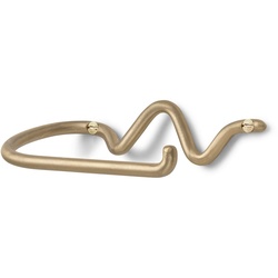 Ferm Living - Curvature Toilettenpapierhalter, messing