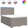 vidaXL Boxspringbett 140 x 200 cm H1 Taupe