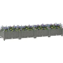 vidaXL Hochbeet 160 x 40 x 23 cm Grau