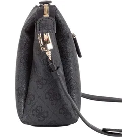 GUESS Handtasche NOELLE Tri Compartment Coal Logo - Schwarz