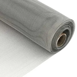 vidaXL Mesh Bildschirm 80 x 500 cm Edelstahl 201 Silber